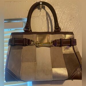 Vintage Coach multicolor patchwork bag